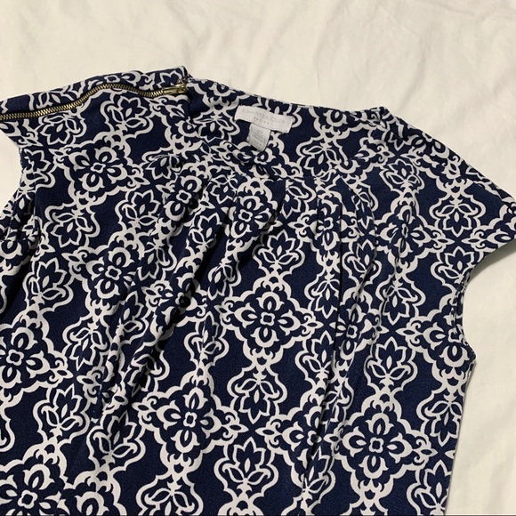 Charter Club  Petite Navy & White Dress w/Belt - Picture 10 of 13